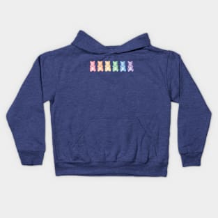 Gummy bears, rainbow spectrum, colorful candy bear Kids Hoodie